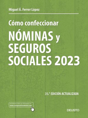 cover image of Cómo confeccionar nóminas y seguros sociales 2023